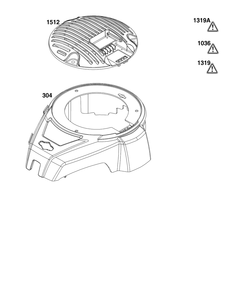 Blower Housing Group Diagram and Parts List for 10060B-0195-H5  Briggs and Stratton Engine
